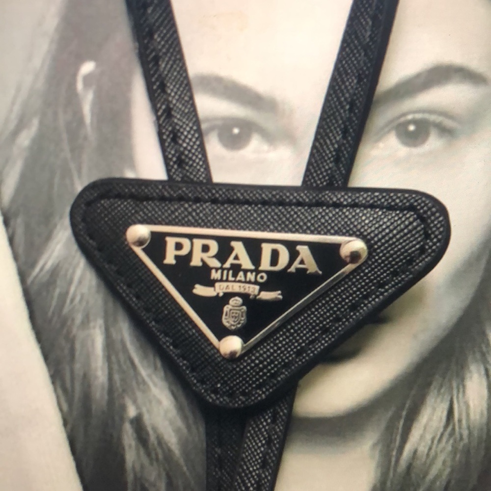 Authentic Prada Saffiano Leather Bolo Tie - Picture 4 of 8